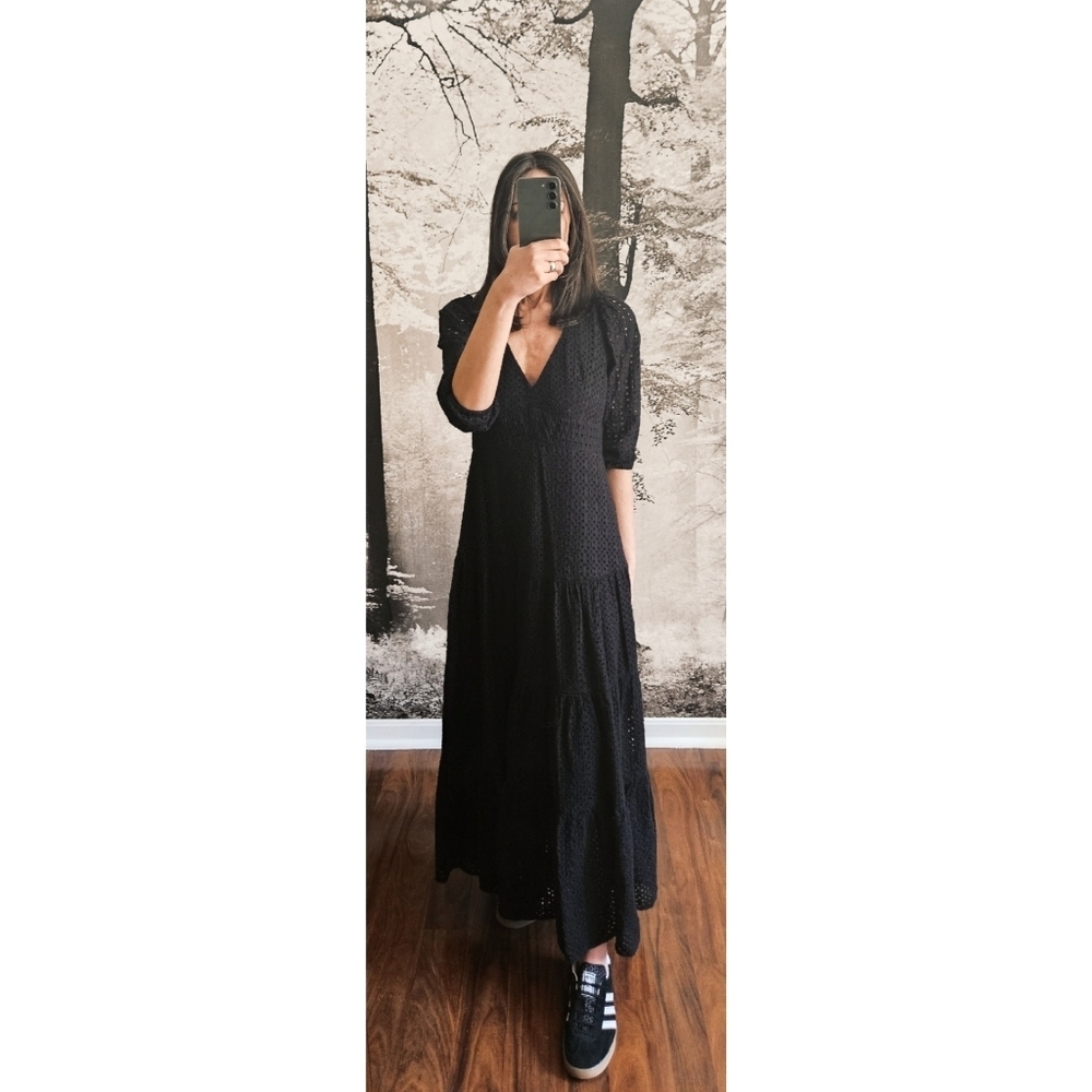 J.Crew Tiered Eyelet Dress